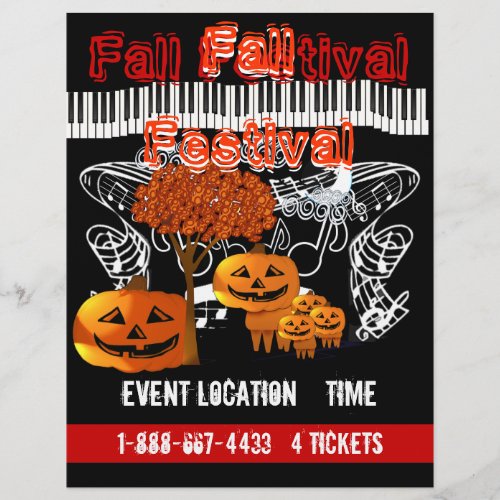 Fall Festival Halloween Event or Fall Event Flyer