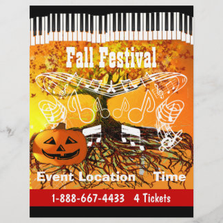 Fall Festival Halloween Event or Fall Event Flyer
