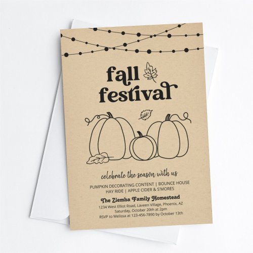 Fall Festival Invitation