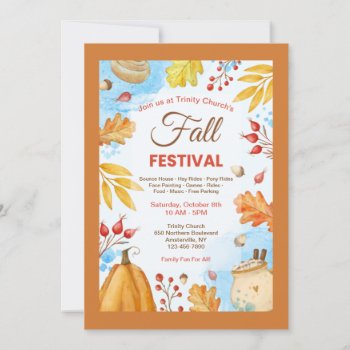 Fall Festival Invitation by PixiePrints at Zazzle