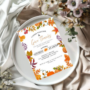 Fall Festival party bonfire neighborhood party Invitation