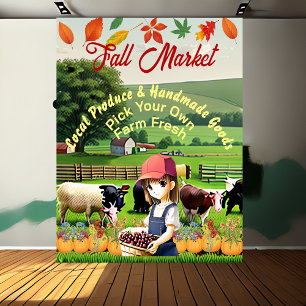 Fall Festival Pick Your Own Farm Fresh Produce Poster