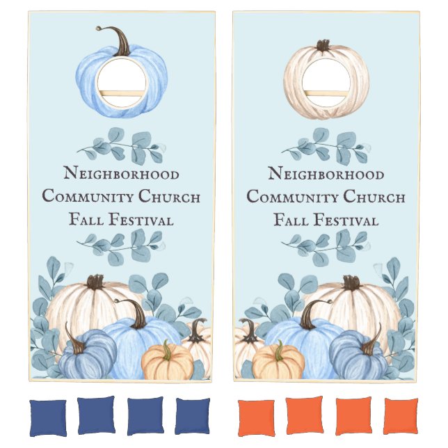 Fall Festival Pumpkin  Cornhole Set (Set)