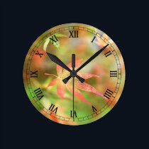 Fall Filigree Clock