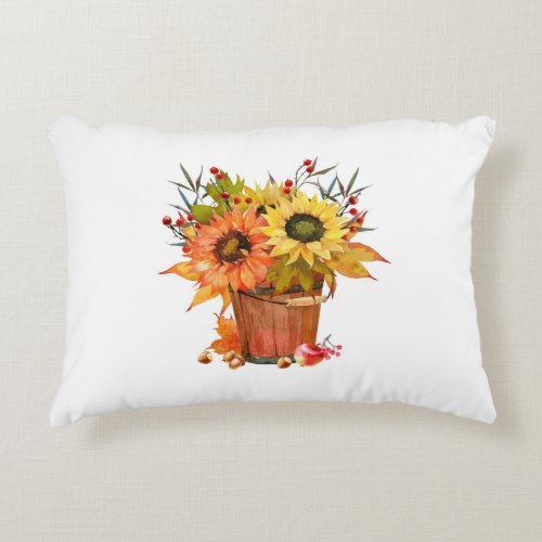 FALL FLAIR WITH SUNFLOWERS PILLOW