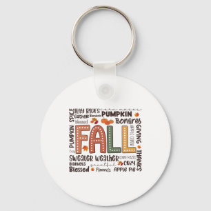 Fall Flannels Pumpkin Season Fall Vibes Autumn Tha Keychain