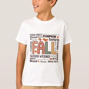 Fall Flannels Pumpkin Season Fall Vibes Autumn Tha T-Shirt
