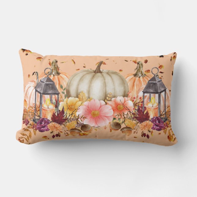 Fall Flavors Lumbar Pillow (Front)