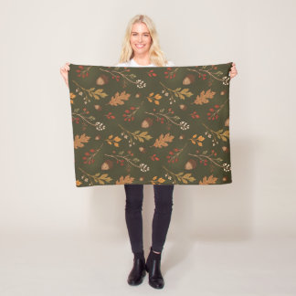 Fall fleece blanket