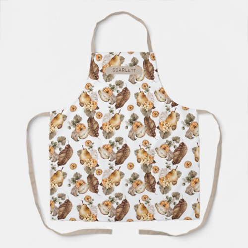 Fall Floral All_Over Print Apron