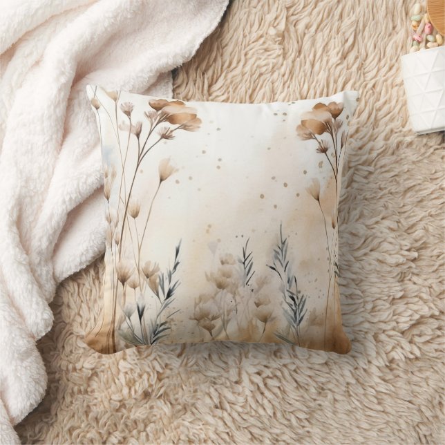  Fall Floral Autumn Throw Pillow (Blanket)