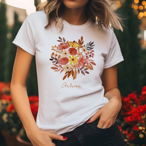 Fall Floral Bouquet T_Shirt