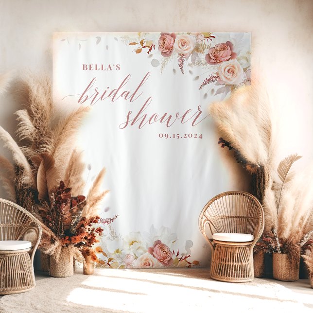 Fall Floral Bridal Shower Backdrop (Creator Uploaded)