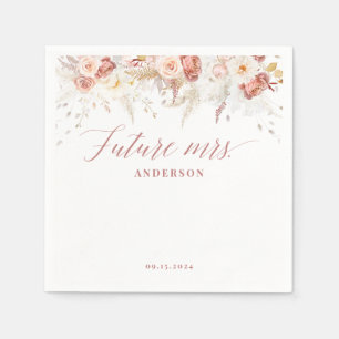 Fall Floral Bridal Shower Napkins