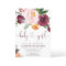 Fall floral girl baby shower, blush pink burgundy