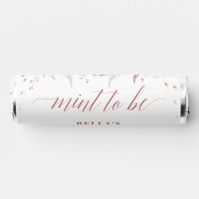 Fall Floral Mint To Be Bridal Shower (Front)