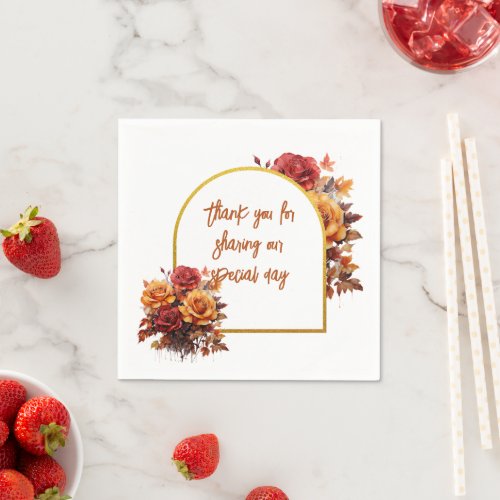 FALL FLORAL NAPKINS
