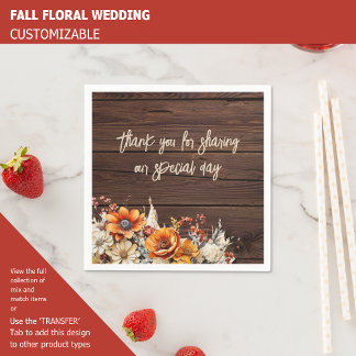 FALL FLORAL NAPKINS
