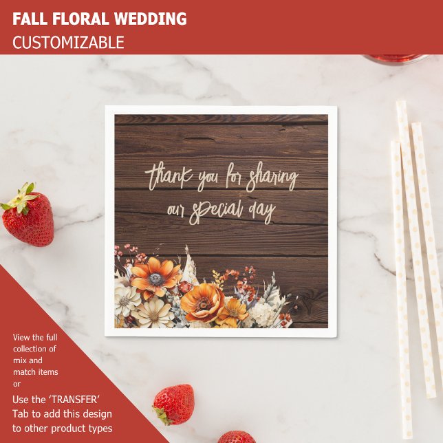 FALL FLORAL NAPKINS (Creator Uploaded)