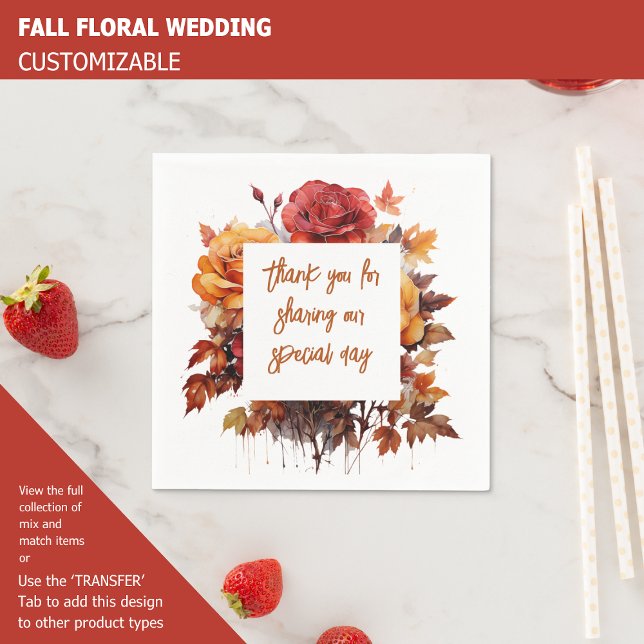 FALL FLORAL NAPKINS (Creator Uploaded)