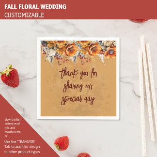 FALL FLORAL NAPKINS