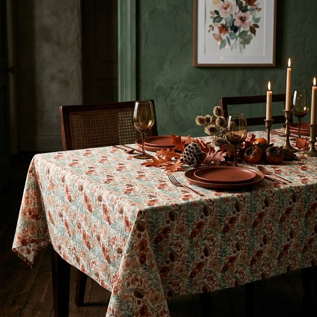 Fall floral pattern tablecloth (Creator Uploaded)