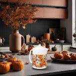 Fall Floral Pumpkin Teapot<br><div class="desc">Infuse your tea time with the spirit of the season using this Fall Floral Pumpkin teapot. Featuring a charming pumpkin pattern accented by beautiful fall foliage, this teapot captures the essence of fall and adds a cozy touch to your home decor. Its elegant design is perfect for serving hot beverages...</div>