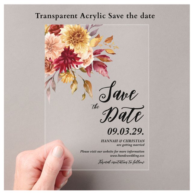 Fall Floral Save the date (Creator Uploaded)