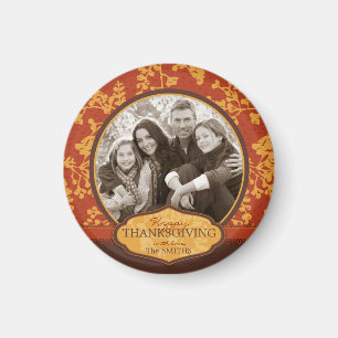 Fall Floral Stems in Warm in Autumn Colors Magnet