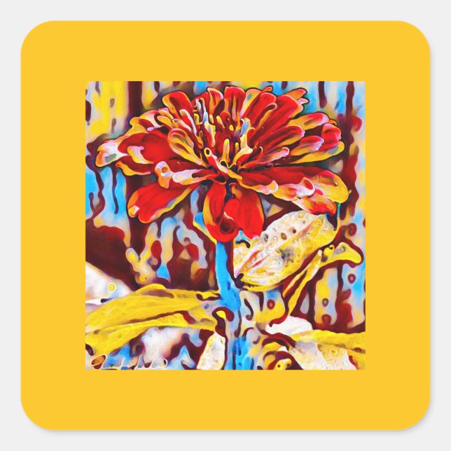 Fall Floral Sticker (Front)