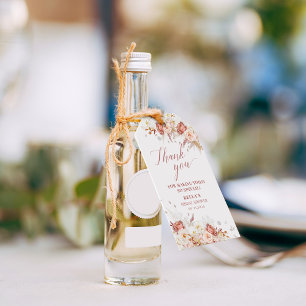 Fall Floral Thank You Gift Tag