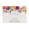 Fall floral watercolor rustic wedding RSVP