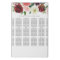 Fall Floral Wedding 18 Table Seating Chart