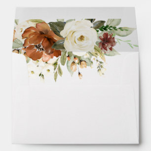 Fall floral wedding Envelope