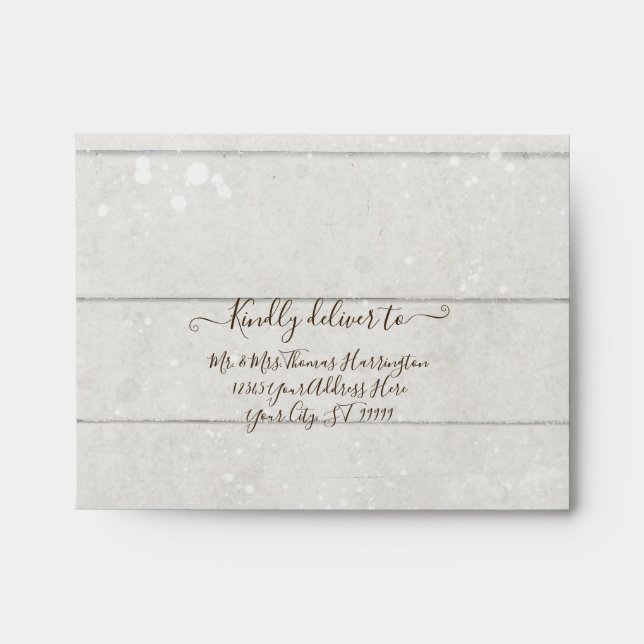 Fall Floral White Pumpkin Burgundy Red Pink RSVP Envelope (Front)