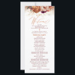Fall Florals Catholic Wedding Program with Mass<br><div class="desc">Fall Flowers Catholic Wedding Programs with Mass</div>