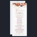 Fall Florals Catholic Wedding Program with Mass<br><div class="desc">Fall Flowers Catholic Wedding Programs with Mass</div>