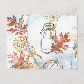 Fall Florals Postcard