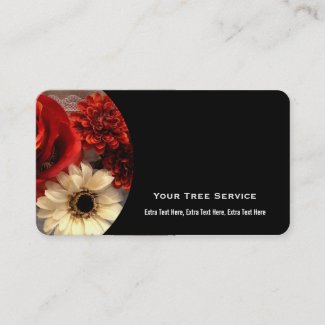 Fall Flower Business Cards
