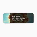Fall Flower - Fractal Art Label