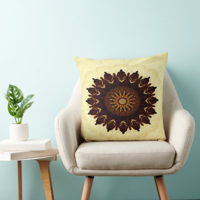 Fall Flower Mandala..... Throw Pillow (Chair)