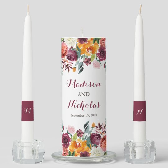 fall unity candle sets