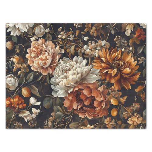 Fall Flowers Autumn Botanical Vintage Decoupage Tissue Paper