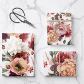 Floral Wrapping Paper Flower Wrapping Paper Sheets Botanical 