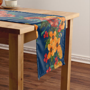 Fall Flowers Customizable Table Runner