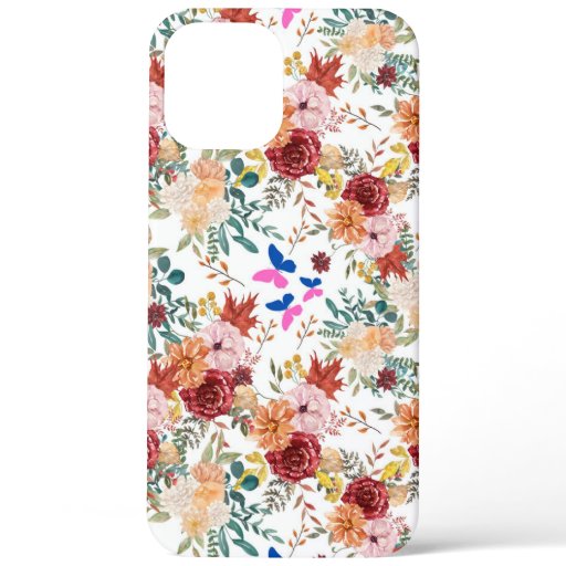 Fall flowers garden iPhone 12 pro max case