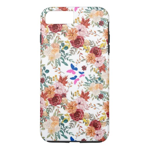 Fall flowers garden iPhone 8 plus/7 plus case