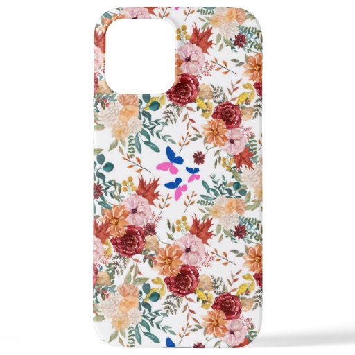 Fall flowers garden iPhone 12 pro max case