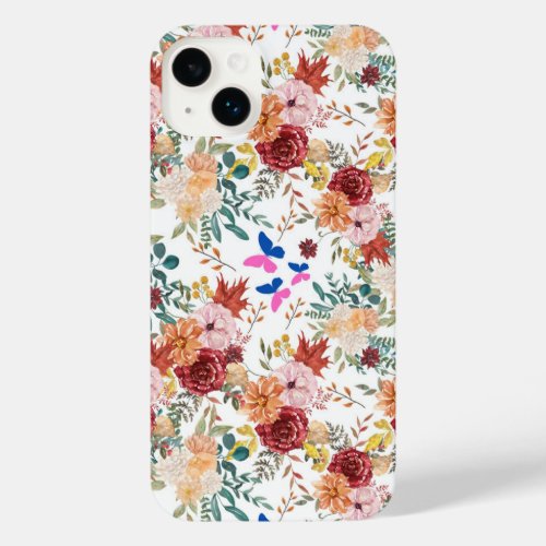 Fall flowers garden iPhone 14 plus case