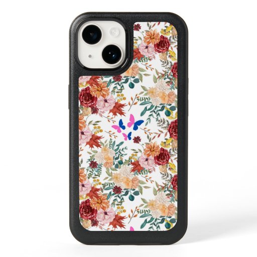 Fall flowers garden OtterBox iPhone 14 case